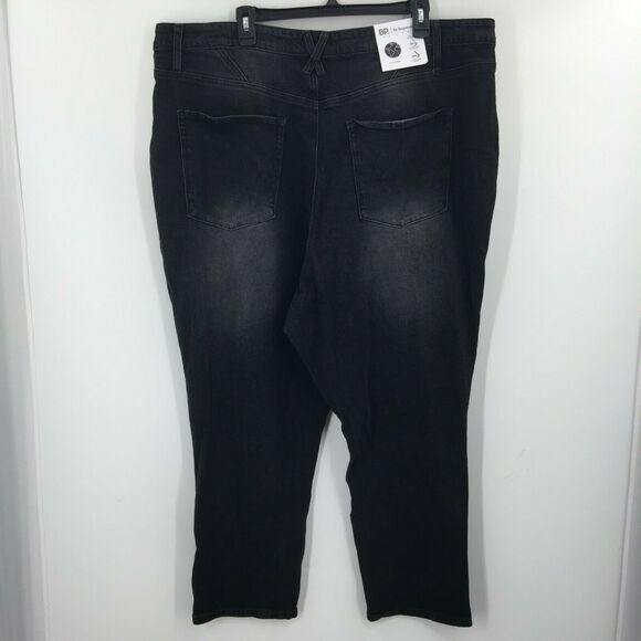 Nordstrom BP. Skinny Jeans High Rise Dark Wash Five Pockets Solid Black 20W - Picture 3 of 6